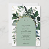 Moderner Garten im Grünen mit elegantem Garten Einladung (Vorderseite)