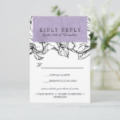 Moderner Garten | Lavendelhochzeit UAWG zur Auswah RSVP Karte