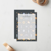 Moderner Gary NYC-Themendesign - Personalisierter  Mitteilungskarte (Vorderseite/Rückseite Beispiel)