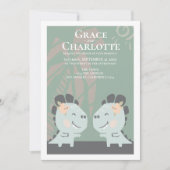 Moderner Gay Dinosaur zwei Brides Wedding Einladung (Vorderseite)