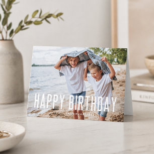 Moderner Geburtstag   Fun Foto Lieblich Stilvoll N Karte