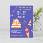 Moderner Geburtstagskuchen (Stehend Vorderseite)