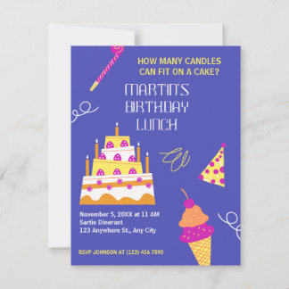 Moderner Geburtstagskuchen