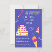 Moderner Geburtstagskuchen (Vorderseite)