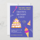 Moderner Geburtstagskuchen (Vorderseite)