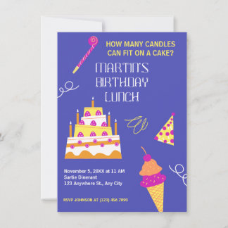 Moderner Geburtstagskuchen