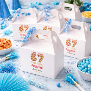 Moderner Geburtstagsparty für Slice Slice Boy Six  Geschenkschachtel
