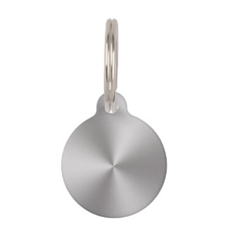 Moderner, gegossener Metalllook Hintergrund Haustiermarke