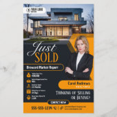 Moderner Gelb nur verkauft Real Anwesen Agent Real Flyer (Vorne)
