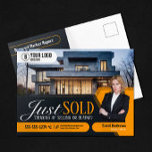 Moderner Gelb nur verkauft Real Anwesen Agent Real Postkarte