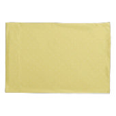 Moderner Gelb- und Graupolka-Dot und Kariert Kissenbezug (Rückseite)