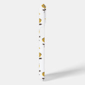 Moderner Gelbblütenblume Individuelle Name Mitte d Case-Mate iPhone Hülle (Rückseite / Rechts)