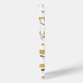 Moderner Gelbblütenblume Individuelle Name Mitte d Case-Mate iPhone Hülle (Rückseite / Links)