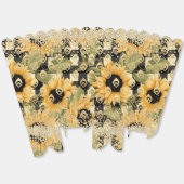 Moderner Gelbblütenkarton Gold Glitzer Geschenkschachtel (Ungeklappt)