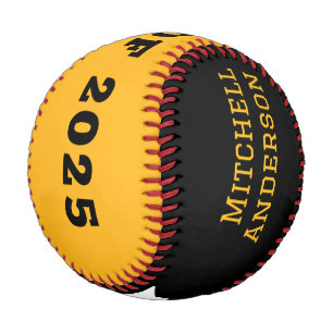 Moderner Gelber Abschluss Baseball