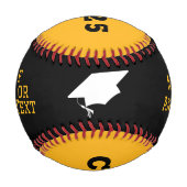 Moderner Gelber Abschluss Baseball (Vorderseite)