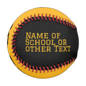 Moderner Gelber Abschluss Baseball (Vorderseite Links)