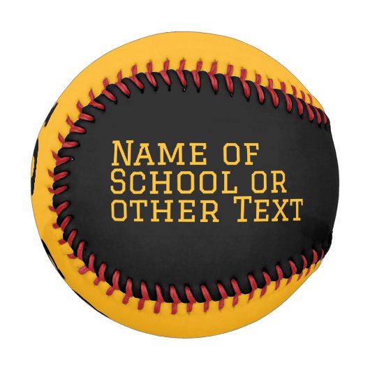 Moderner Gelber Abschluss Baseball (Vorderseite Links)