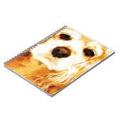 moderner gelber Amerikaner cocker spaniel Notizblock (Linke Seite)