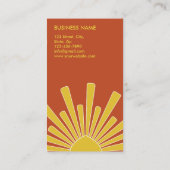 Moderner Gelber Beruflicher Wellness-Coach Visitenkarte (Rückseite)