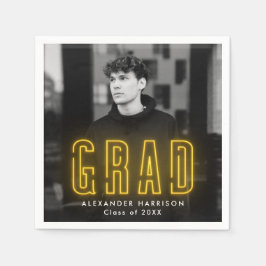 Moderner Gelber Nebel-Foto-Abschluss Serviette