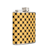 Moderner Gelber Polka Dot Flachmann (Rechts)