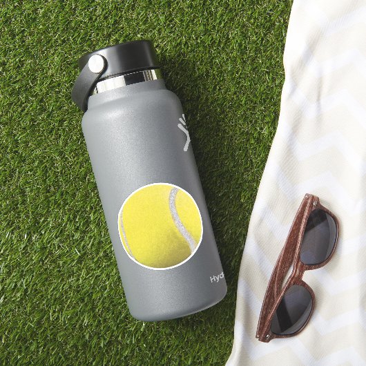 Moderner Gelber Tennisball Aufkleber (HydroFlask Insitu)