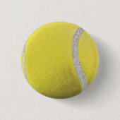 Moderner Gelber Tennisball Button (Vorderseite)