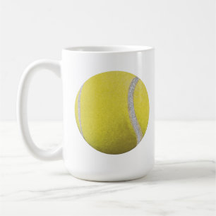Moderner Gelber Tennisball Kaffeetasse