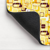 Moderner, gelber und schwarzer abstrakter Stil Mousepad (Ecke)