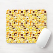 Moderner, gelber und schwarzer abstrakter Stil Mousepad (Mit Mouse)