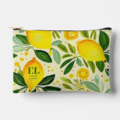 Moderner Gelbklee Personalisiert Zubehörtasche (Vorderseite)