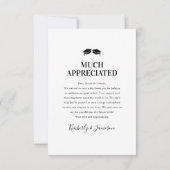 Moderner gemeinsamer Abschluss Dankeskarte (Rückseite)