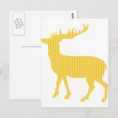 Moderner gemusterter Hof Postkarte (Vorne/Hinten)