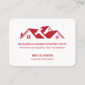 Moderner Generalunternehmer Visitenkarte (Vorderseite)