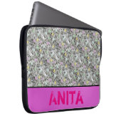 Moderner Geologie-Granit-Pastell punktiert jedes Laptopschutzhülle (Vorne Rechts)