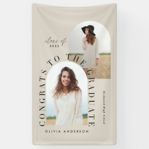 Moderner geometrischer Abschluss mit mehreren Foto Banner