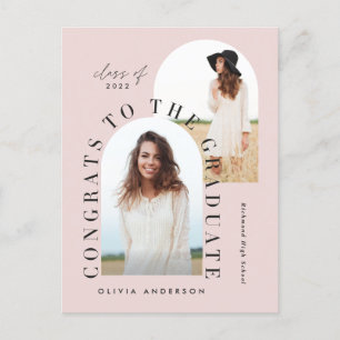 Moderner geometrischer Abschluss mit mehreren Foto Postkarte