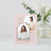 Moderner geometrischer Abschluss mit mehreren Foto Postkarte (Stehend Vorderseite)