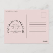 Moderner geometrischer Abschluss mit mehreren Foto Postkarte (Rückseite)