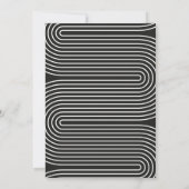 Moderner geometrischer Abschluss mit Schwarz-weiße (Rückseite)