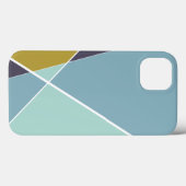 Moderner geometrischer Criss Case-Mate iPhone Hülle (Rückseite (Horizontal))