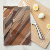 Moderner geometrischer Diamantenhintergrund Geschirrtuch (Viertel Falte)