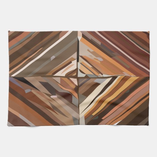 Moderner geometrischer Diamantenhintergrund Geschirrtuch (Horizontal)