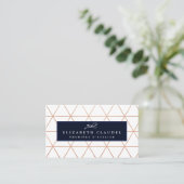 Moderner geometrischer eleganter Bogen des Visitenkarte (Stehend Vorderseite)