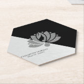 Moderner geometrischer, eleganter Silver Glitzer L Untersetzer (angewinkelt)