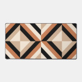 Moderner geometrischer Farbblock braun Schreibtischunterlage (Vorderseite)