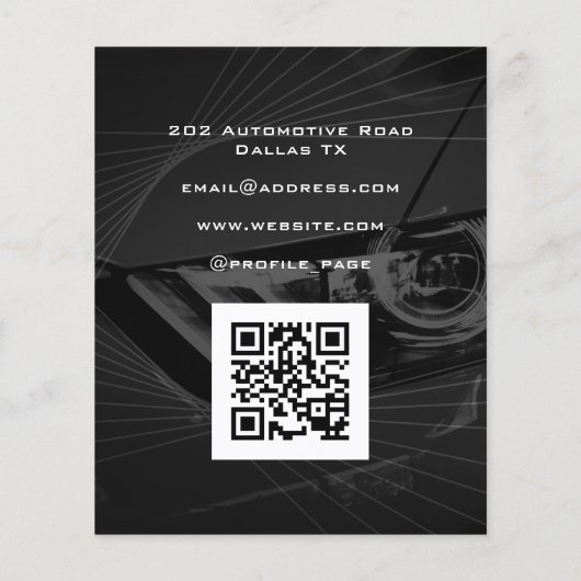 Moderner geometrischer Flyer (Hinten)