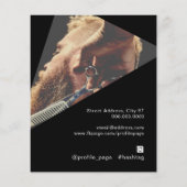 Moderner geometrischer Flyer (Hinten)