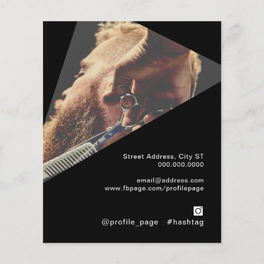 Moderner geometrischer Flyer (Hinten)